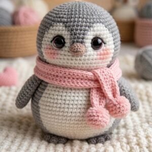Amigurumi Penguin Crochet Pattern, Beginner Friendly Plush Toy (PDF Download)