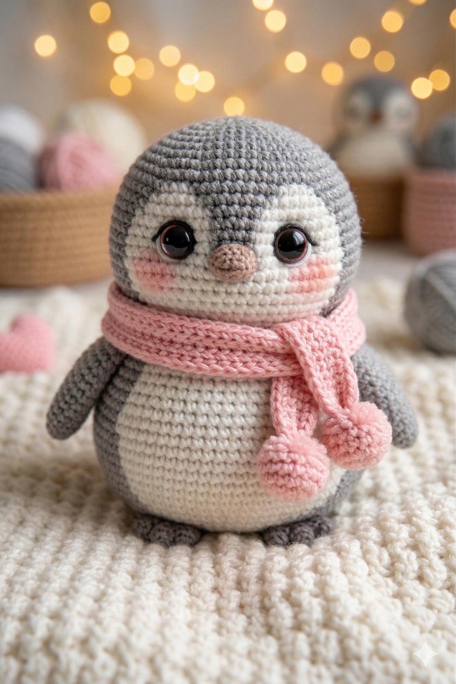 Amigurumi Penguin Crochet Pattern, Beginner Friendly Plush Toy (PDF Download)