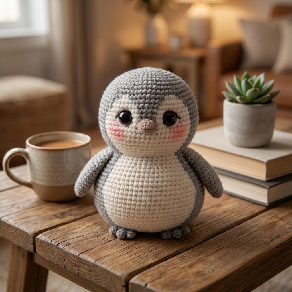 Amigurumi Penguin Crochet Pattern, Beginner Friendly Plush Toy (PDF Download)