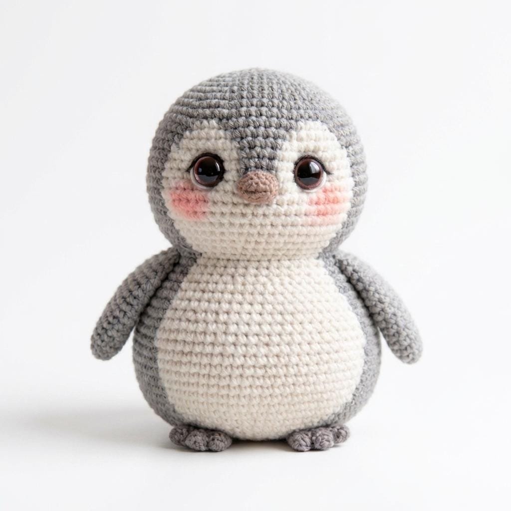 Amigurumi Penguin Crochet Pattern, Beginner Friendly Plush Toy (PDF Download)
