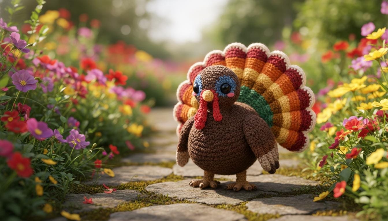 Autumn Harvest Amigurumi Turkey crochet pdf guide