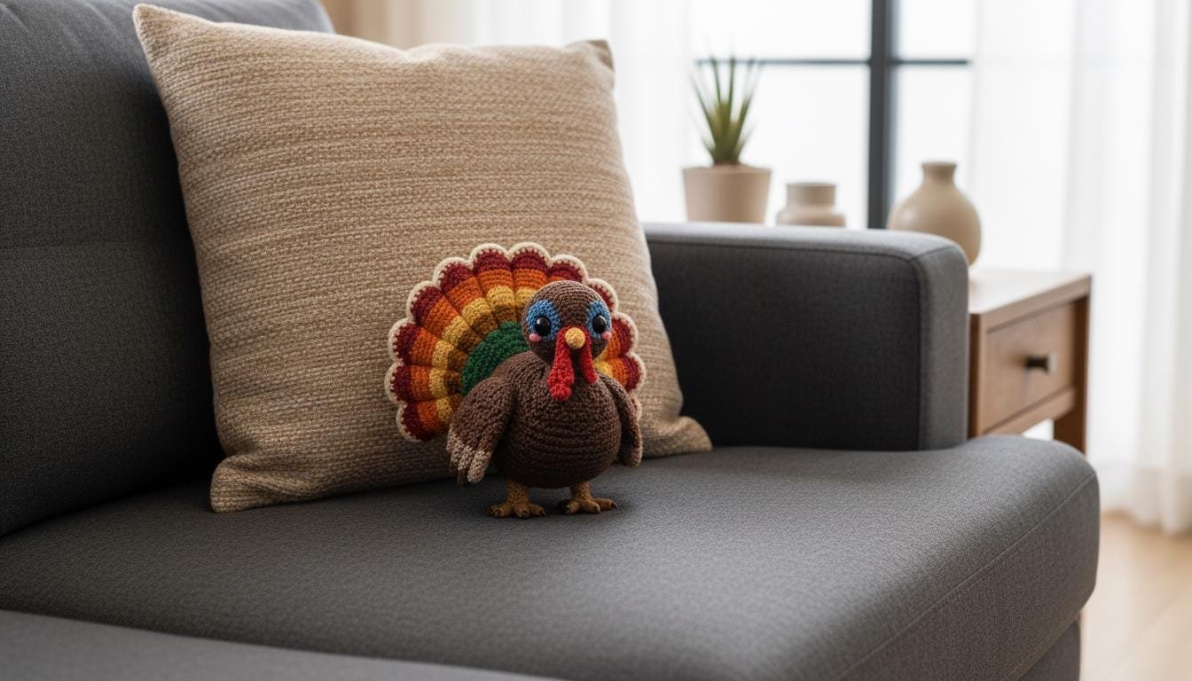 Autumn Harvest Amigurumi Turkey crochet pdf guide