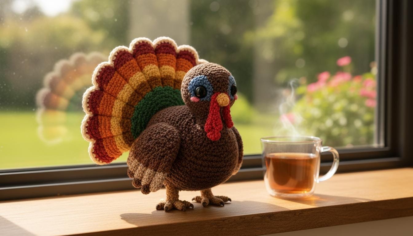 Autumn Harvest Amigurumi Turkey crochet pdf guide