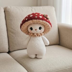 Beginner Mushroom Amigurumi Crochet Pattern | Amigurumi Doll PDF (Instant Download)