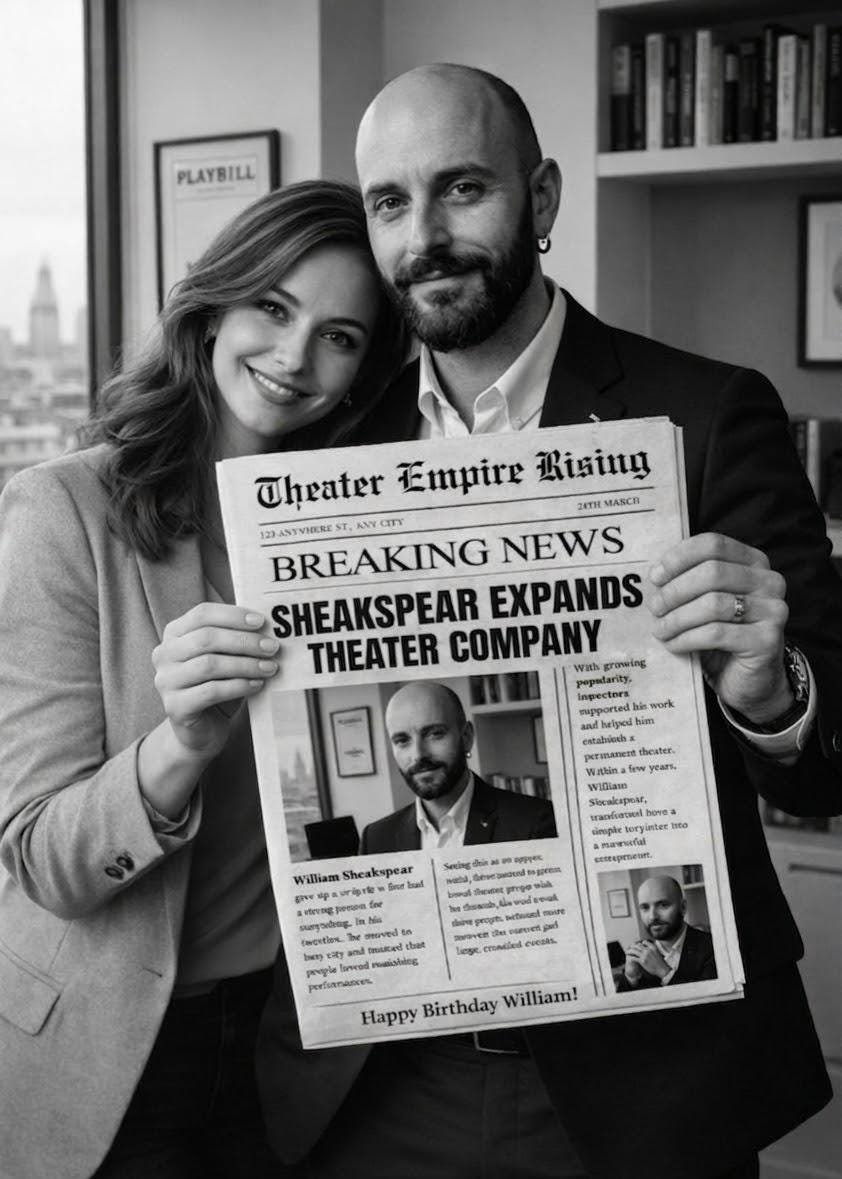 Business Success Newspaper Canva Template, Editable Invitation (Digital Download) |Beginner Friendly Template