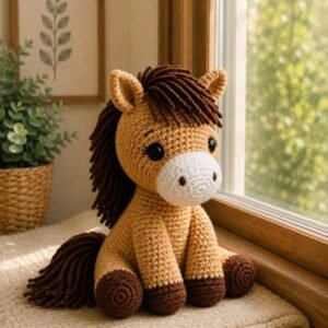 Cozy_Meadow_Foal CROCHET PDF GUIDE