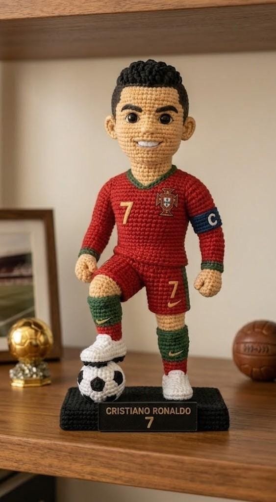 CRISTIANO RONALDO crochet pdf guide