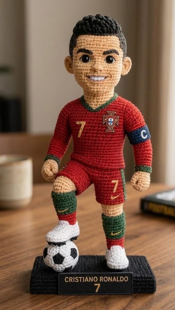 CRISTIANO RONALDO crochet pdf guide