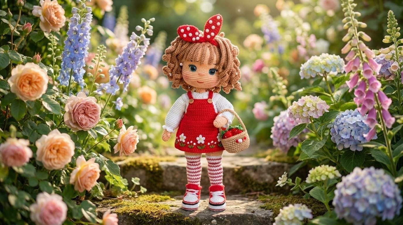 crochet doll pdf guide