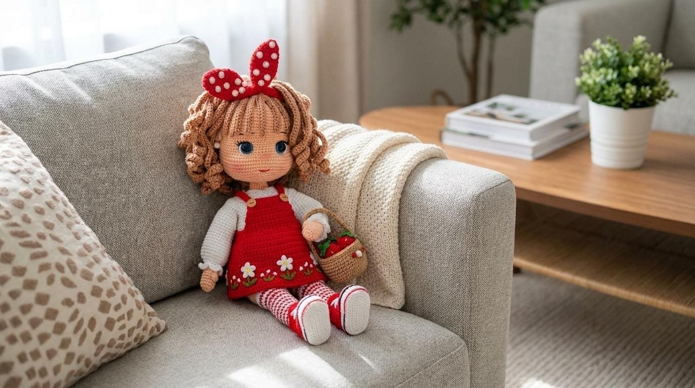 crochet doll pdf guide