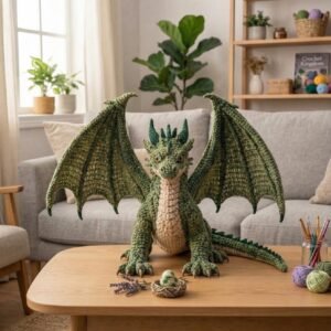 Crochet Dragon Pattern PDF | Amigurumi Fantasy Plush Tutorial (Beginner Friendly)