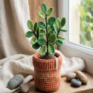 Crochet Potted Plant – Beginner Friendly Digital PDF Guide for a Decorative Handmade Plant