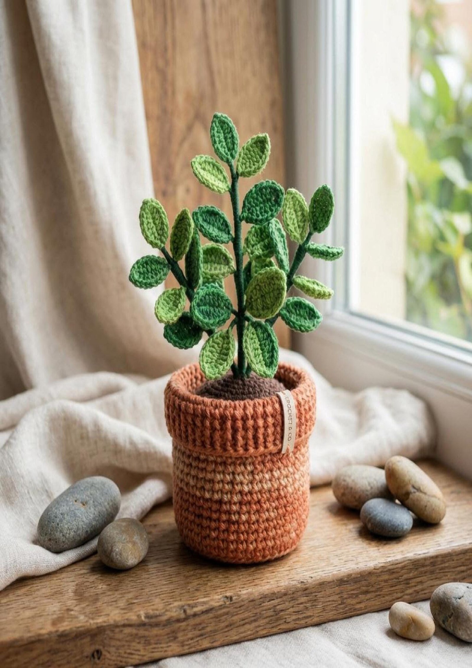 Crochet Potted Plant – Beginner Friendly Digital PDF Guide for a Decorative Handmade Plant