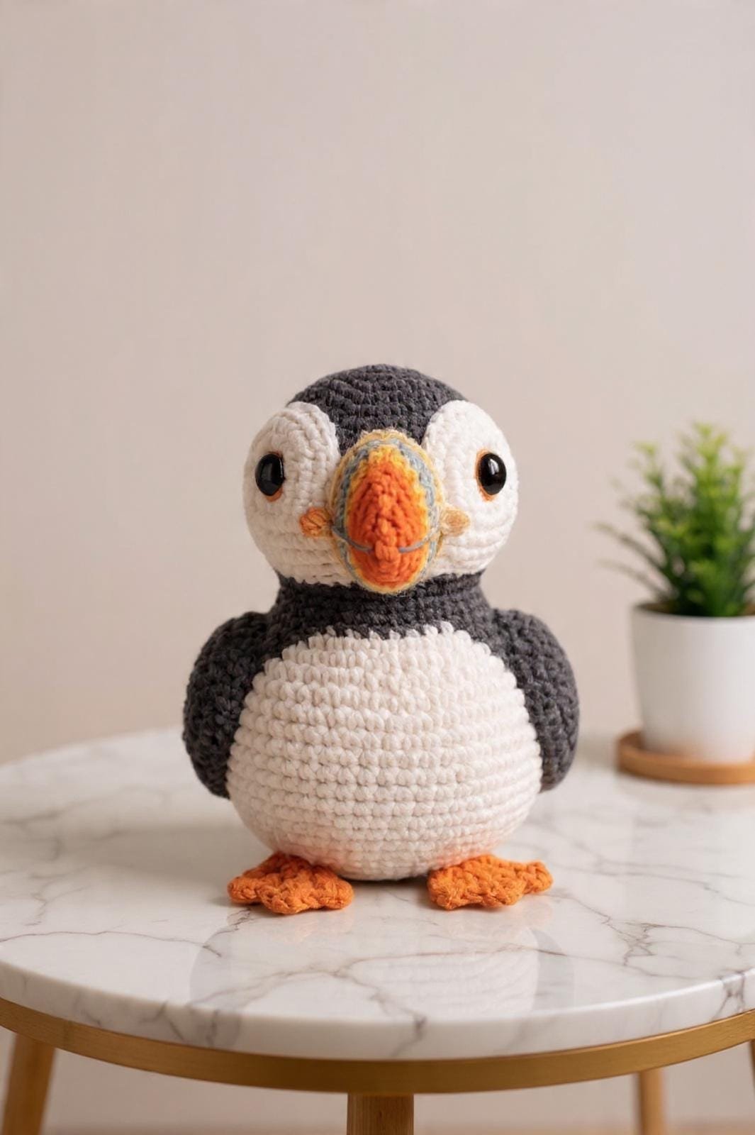 Crochet Puffin Pattern – Beginner Friendly PDF Guide
