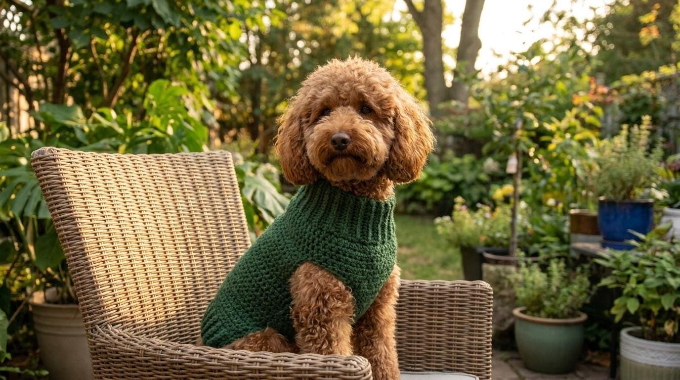 Customizable Crochet Dog Sweater Pattern – Beginner Friendly Pet Vest (PDF Download)
