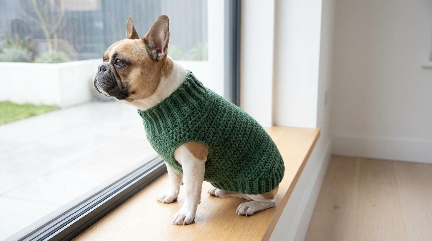 Customizable Crochet Dog Sweater Pattern – Beginner Friendly Pet Vest (PDF Download)