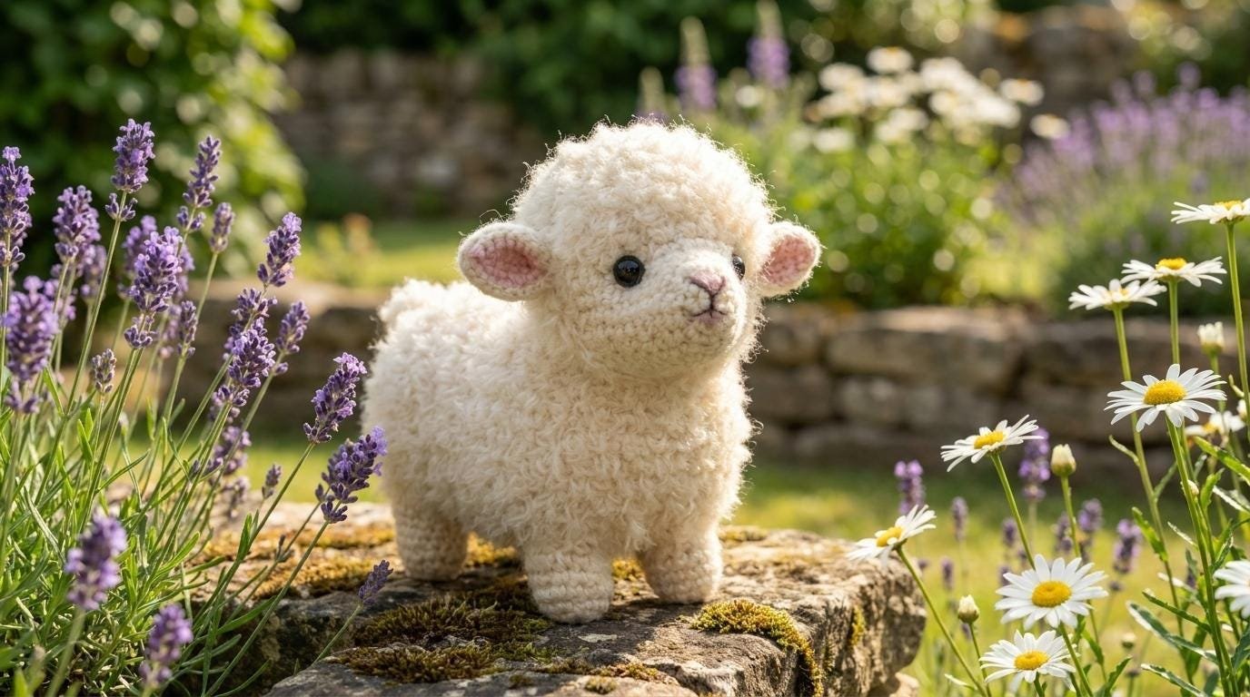 Cute Lamb crochet pdf guide