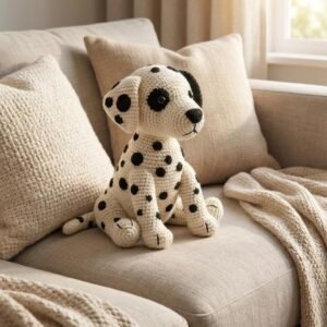 Dalmatian puppy Crochet Pattern, Beginner Friendly Plush Puppy PDF
