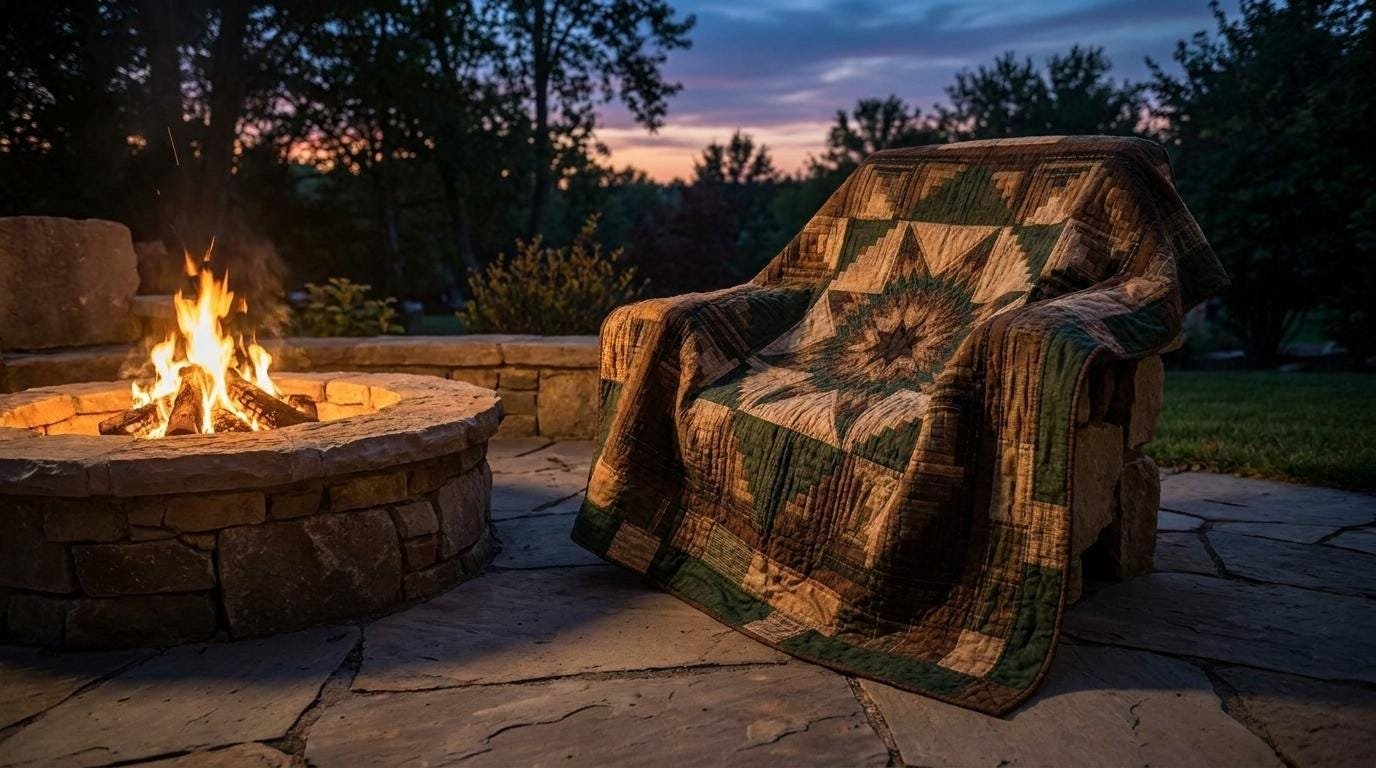 Earth & Timber Medallion Quilt Pattern | Rustic Star Patchwork (Digital Download)