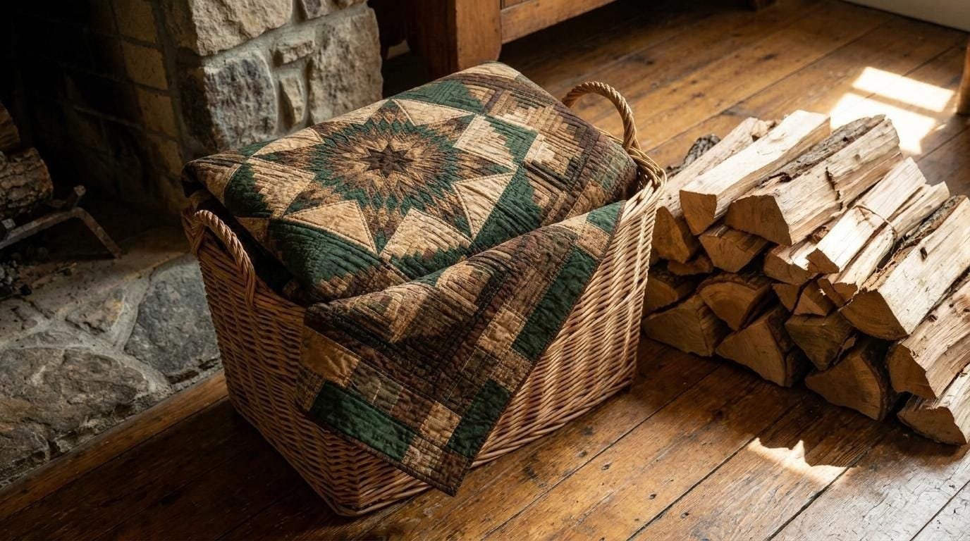 Earth & Timber Medallion Quilt Pattern | Rustic Star Patchwork (Digital Download)