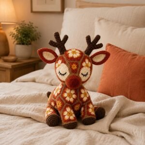 Floral Crochet Stag pdf guide