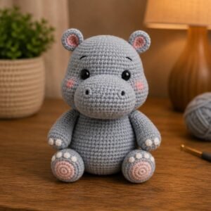 Harmony the Hippo Crochet Pattern pdf guide