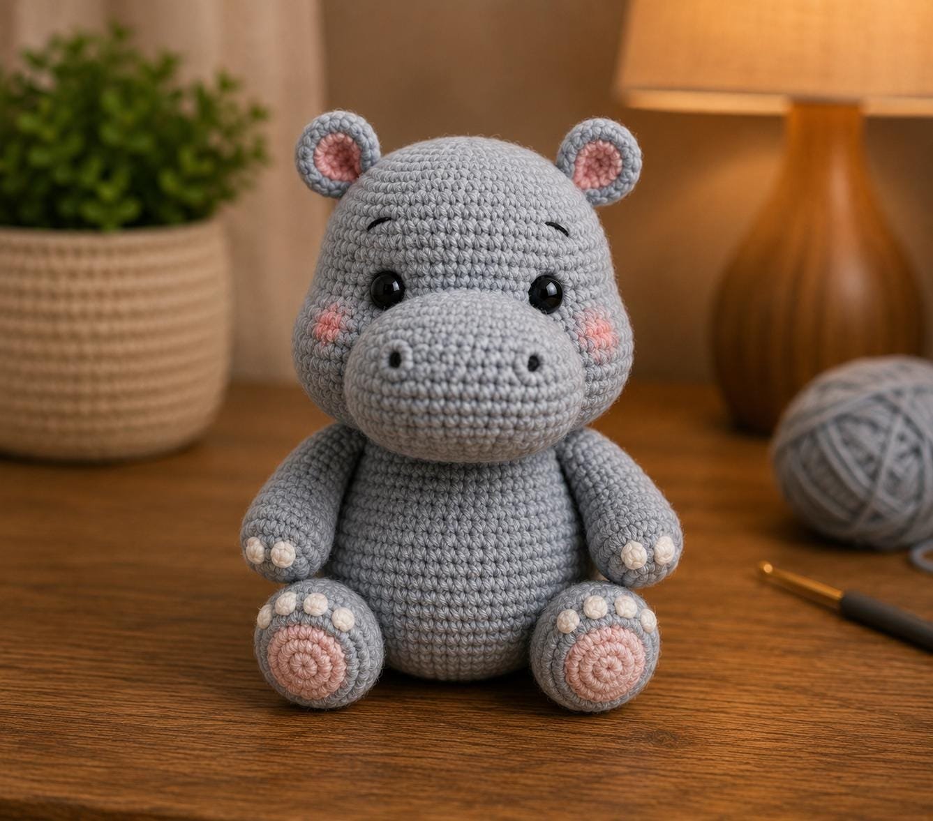 Harmony the Hippo Crochet Pattern pdf guide