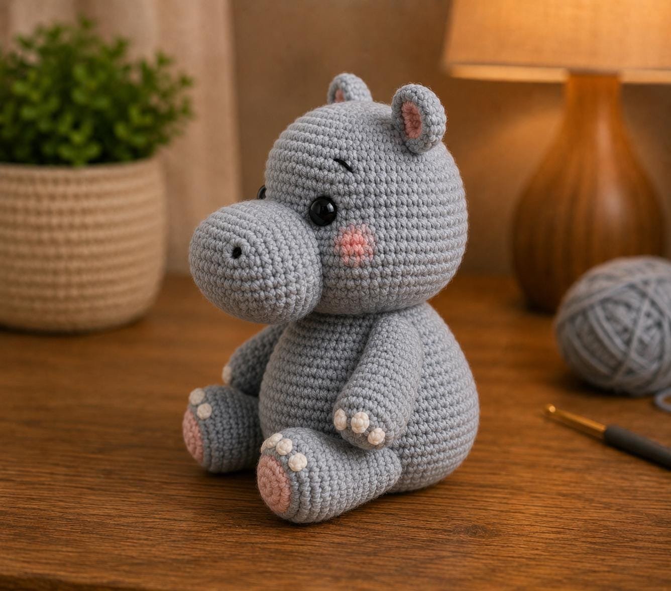 Harmony the Hippo Crochet Pattern pdf guide