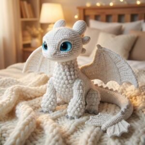 Light Fury  Dragon Amigurumi Dragon | Beginner Friendly PDF Guide