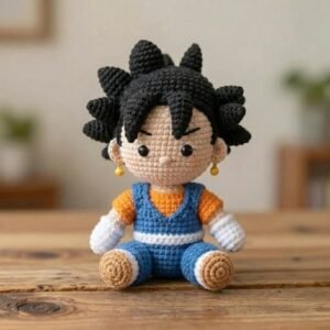 Little Saiyan Warrior Vegito: A Son Goku Inspired Amigurumi Doll PDF Guide