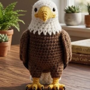 Majestic Raptor: Realistic Crochet Bald Eagle Amigurumi PDF Guide