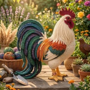 Majestic Rooster Amigurumi Crochet Guide - PDF Guide