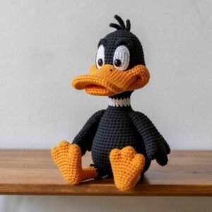 Midnight Duckling: A Charming Cartoon Duck Amigurumi Crochet Pattern PDF Guide