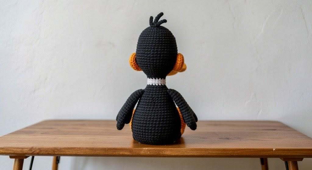Midnight Duckling: A Charming Cartoon Duck Amigurumi Crochet Pattern PDF Guide