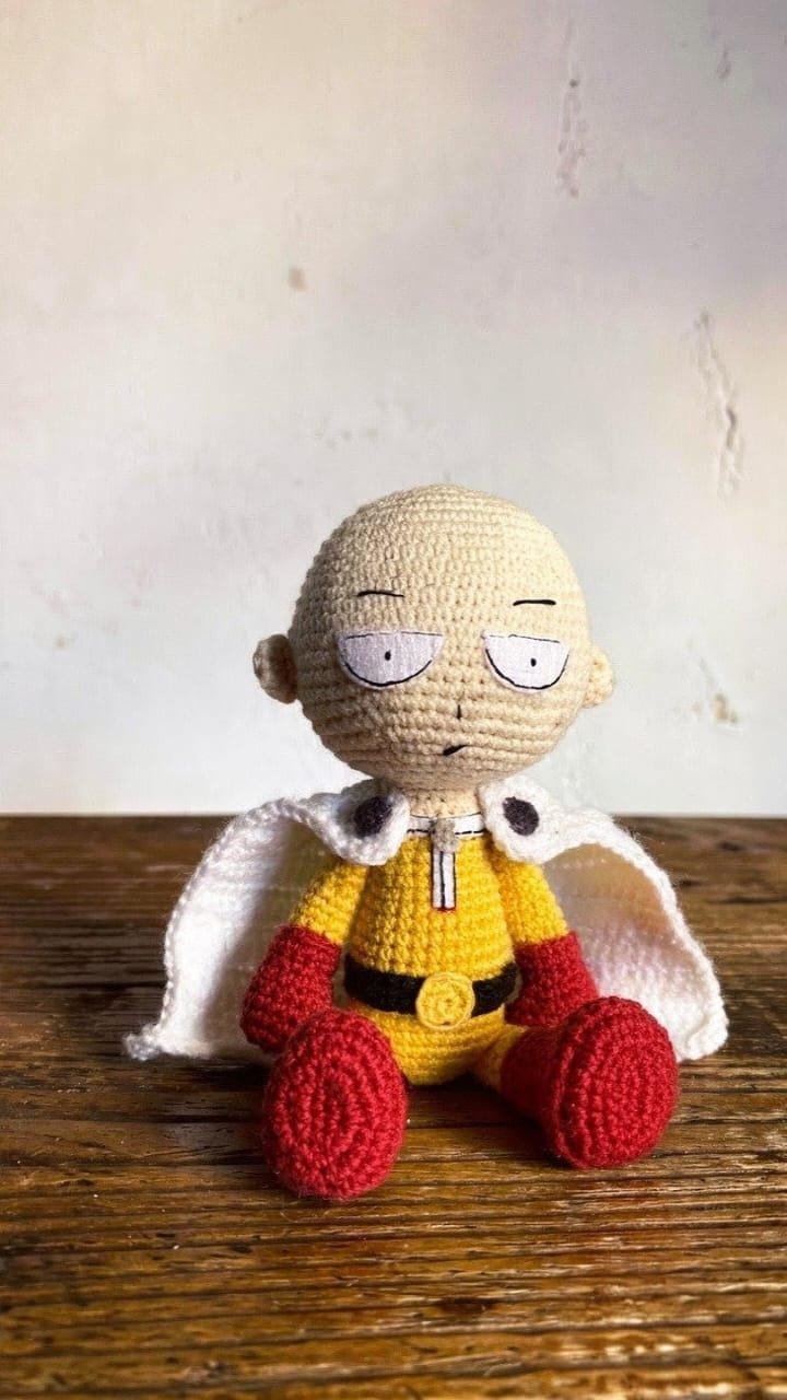 One Punch Man Saitama Amigurumi Pattern | Digital PDF Download
