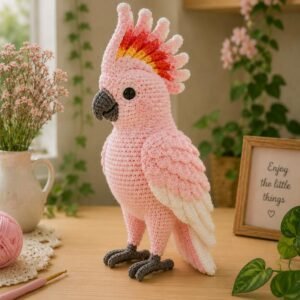 Pink Cockatoo crochet pdf guide