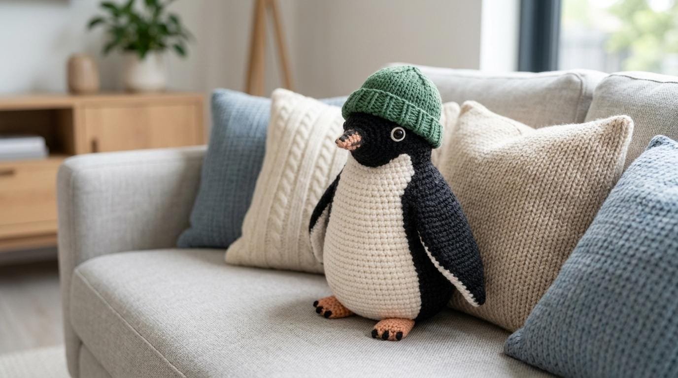 Pippin the Playful Penguin CROCHET PDF GUIDE
