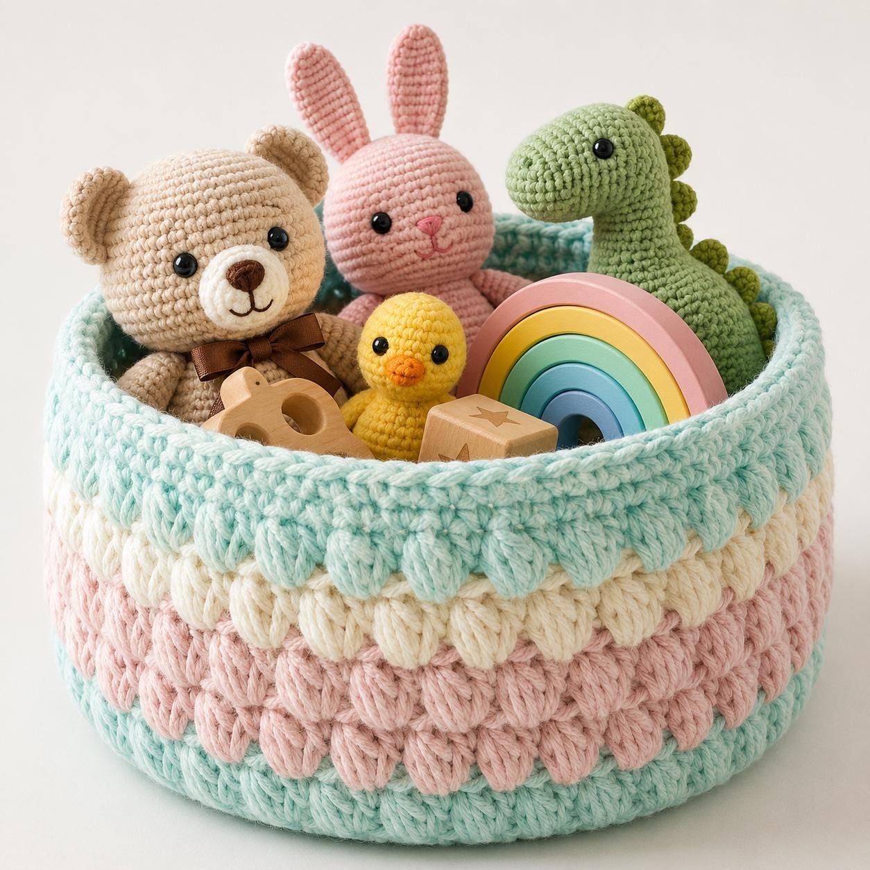 realistic crochet basket pdf guide