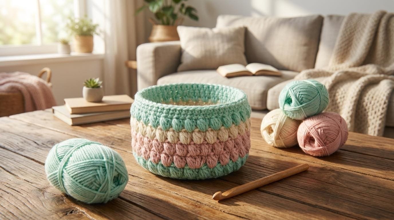 realistic crochet basket pdf guide