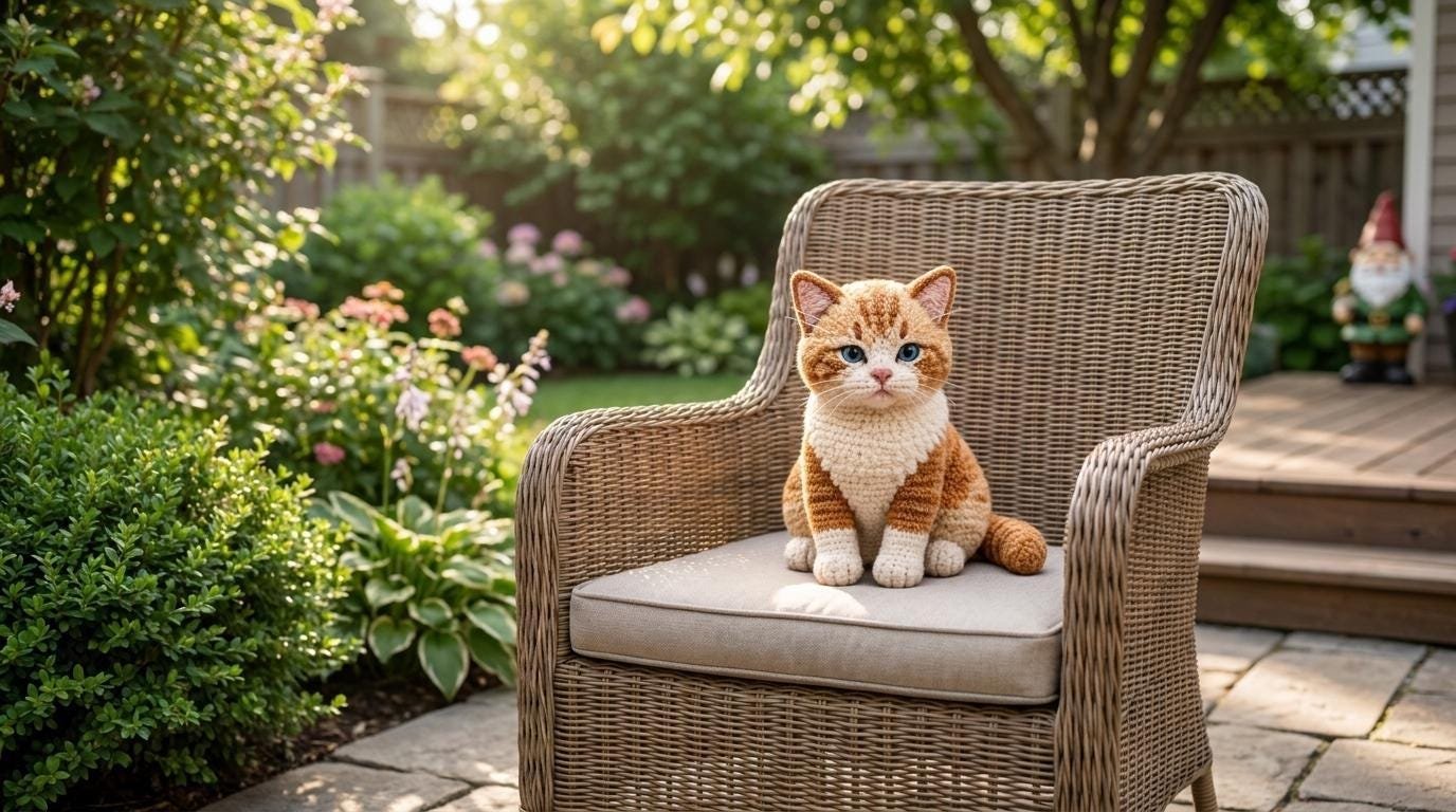 Realistic cute cat crochet pdf guide