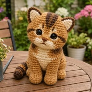 Realistic cute Tabby Cat Amigurumi pdf guide