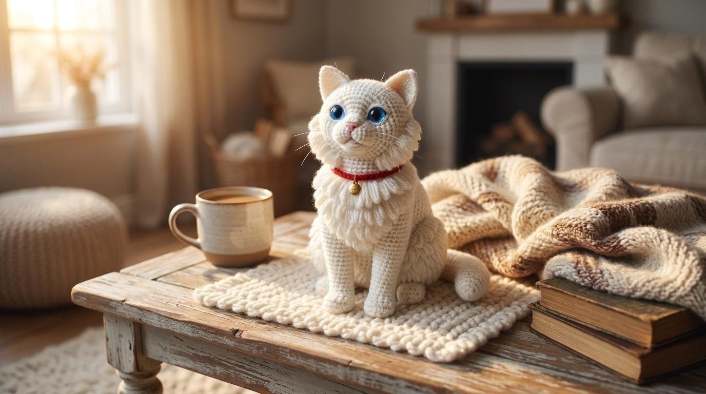 Realistic Tabby Cat Crochet Pattern, Amigurumi Kitten PDF Tutorial
