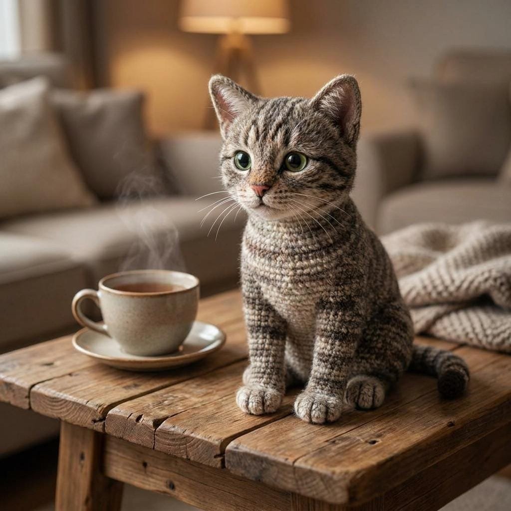 Realistic Tabby Kitten Crochet Pattern PDF, Amigurumi Cat Plush Tutorial (Digital Download)