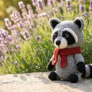 Ricky the Radiant Raccoon crochet pdf guide