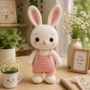Spring Bunny crochet  Pattern pdf guide