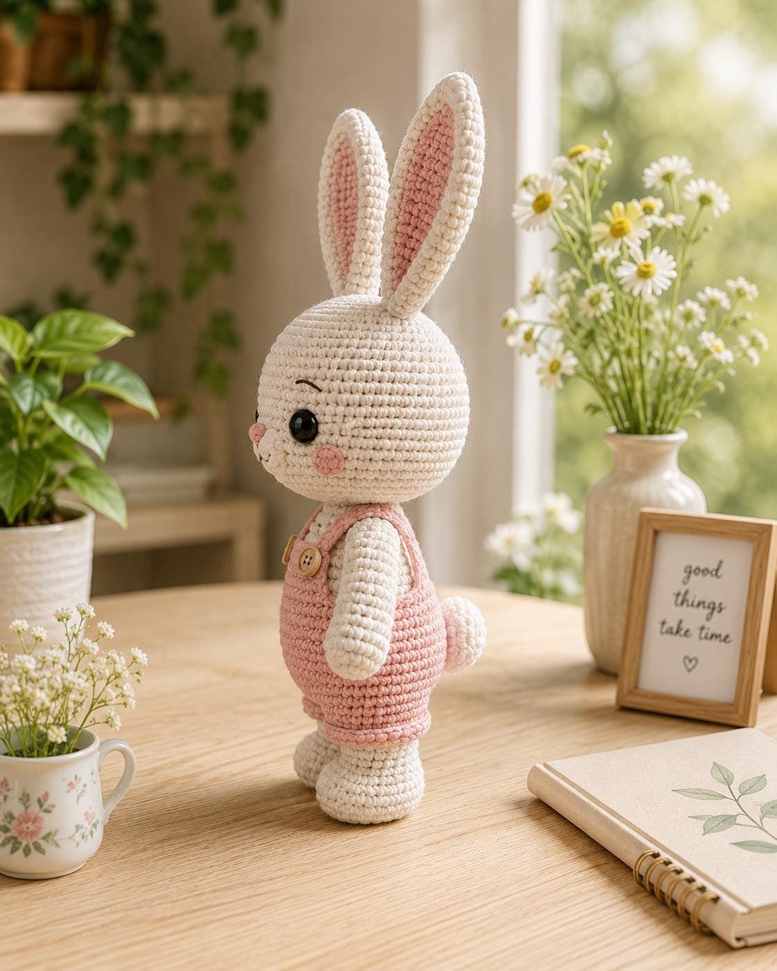 Spring Bunny crochet Pattern pdf guide