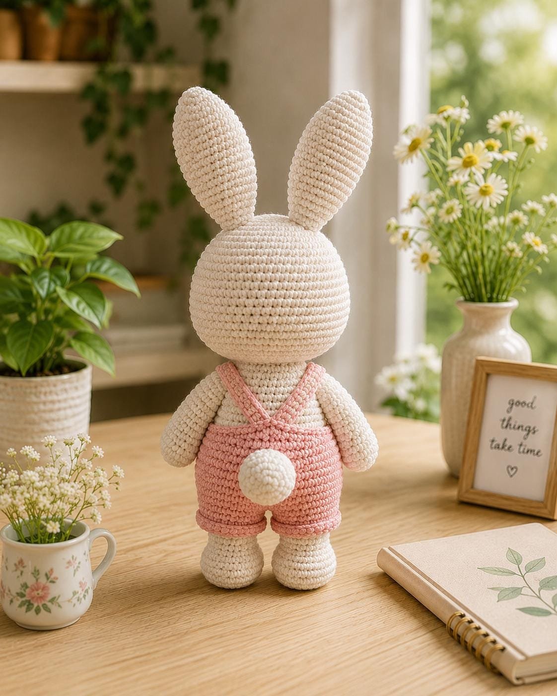 Spring Bunny crochet Pattern pdf guide