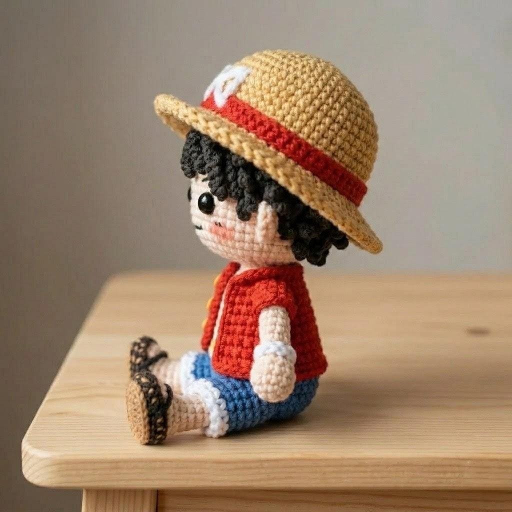 Straw Hat Voyager Amigurumi Doll PDF Guide