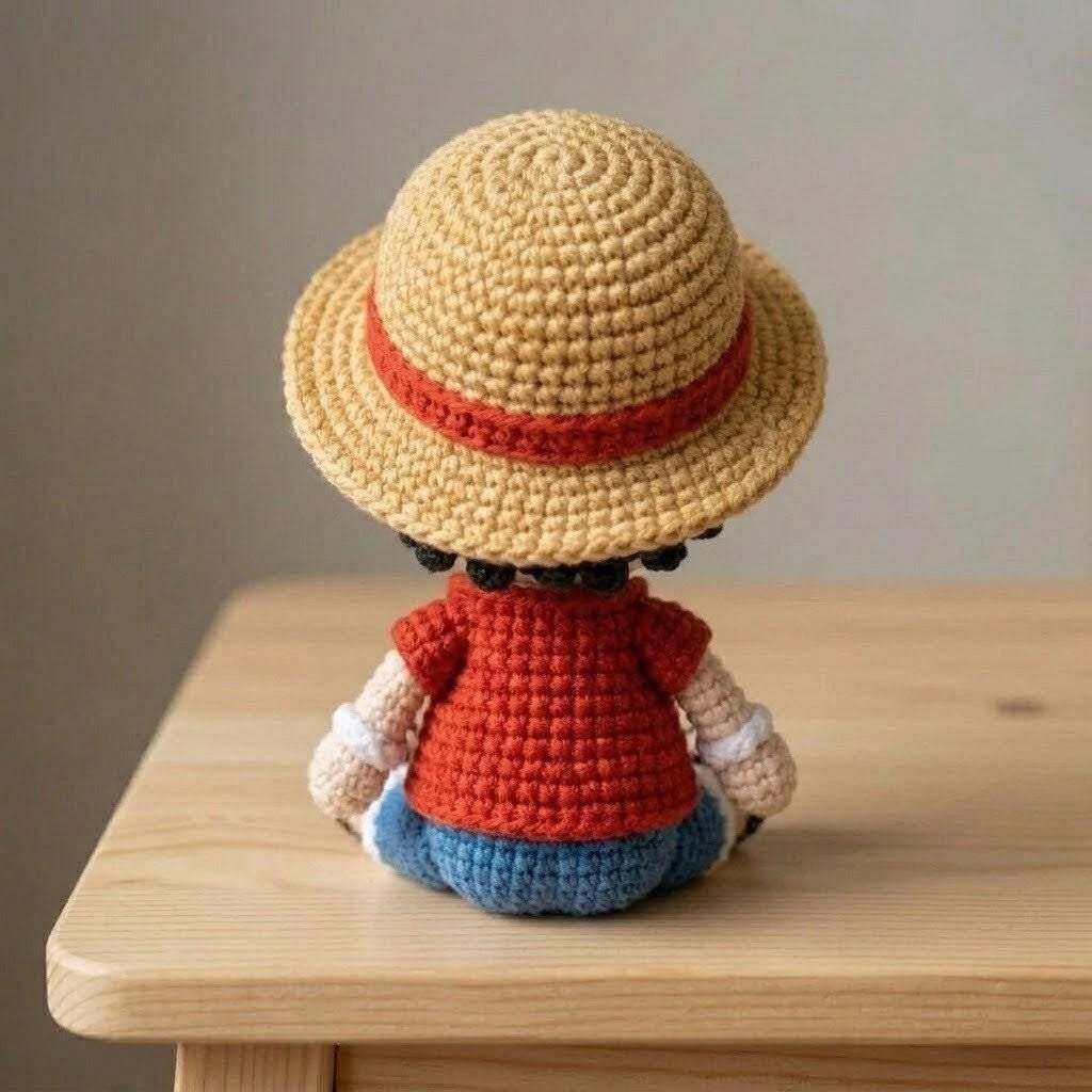 Straw Hat Voyager Amigurumi Doll PDF Guide