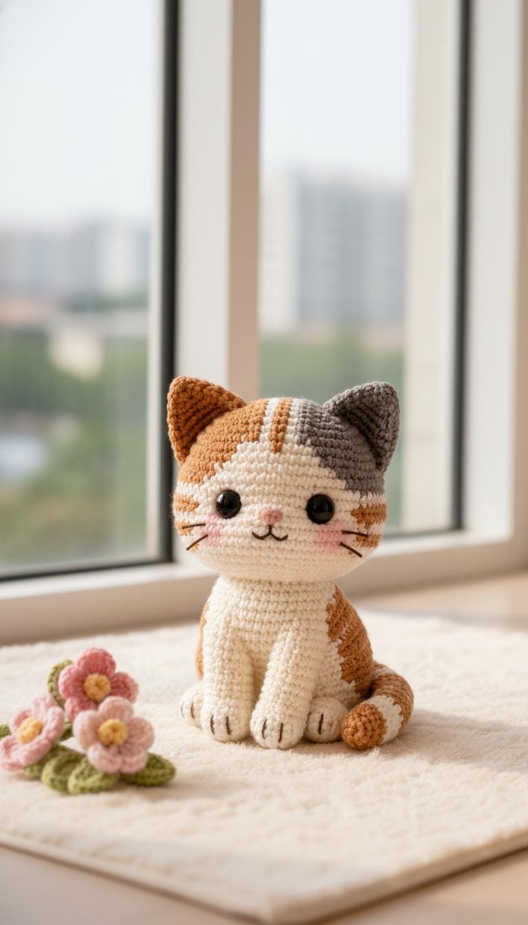 The Cozy Window Calico Cat